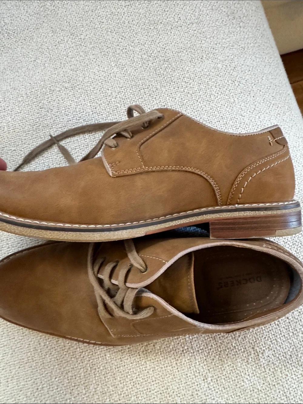 Dockers.  Men's Brown Leather Lace-Up Casual Shoe 9.5